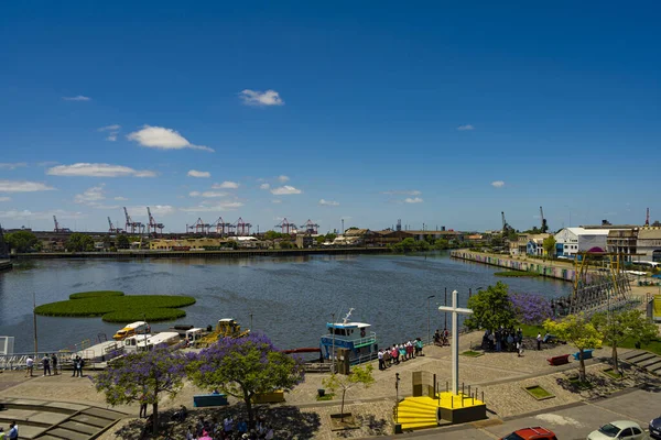 Buenos Aires Argentine 2019 Vue Aérienne Quartier Boca Icône Touristique — Photo