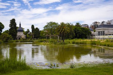 Buenos Aires, Arjantin - 01 / 29 / 2020: Yeni Ecoparque manzarası, eski Buenos Aires Hayvanat Bahçesi