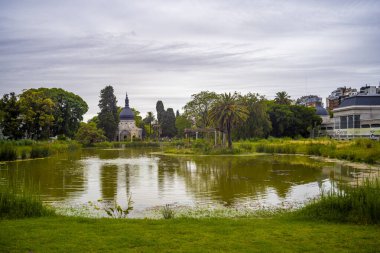 Buenos Aires, Arjantin - 01 / 29 / 2020: Yeni Ecoparque manzarası, eski Buenos Aires Hayvanat Bahçesi