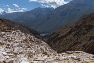 Maras tuz fabrikasının manzarası. Burası 