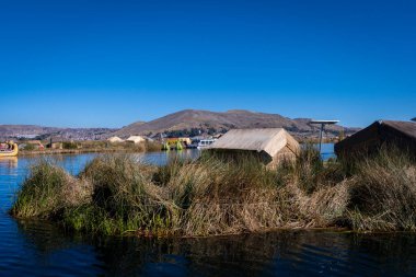 Puno, Peru 'daki Uro yerlilerinin yüzen adaları