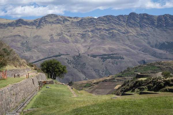 Área Arqueológica Tipon Este Lugar Visitado Dentro Excursão Chamada Vale — Fotografia de Stock