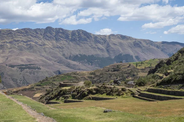 Área Arqueológica Tipon Este Lugar Visitado Dentro Excursão Chamada Vale — Fotografia de Stock