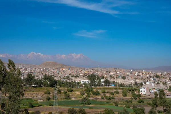 Una Vista Los Volcanes Arequipa — Foto de Stock