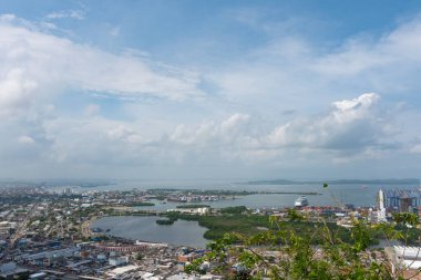 Stern Manastırı, Cartagena de Indias, Kolombiya 'dan panoramik bir manzara