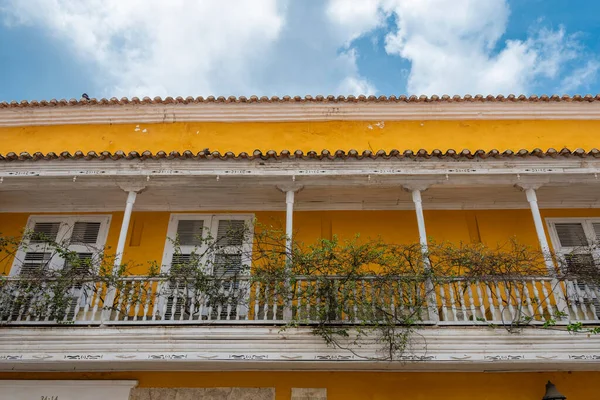Typical Colonial Balcony Cartagena Indias — Stock Photo, Image