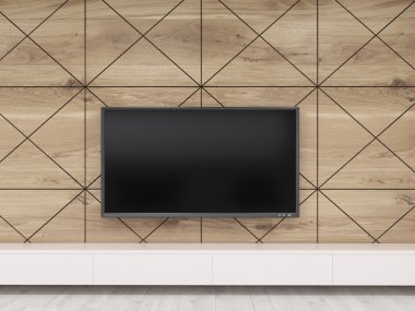 Ahşap duvara ayarla TV kapat