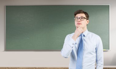 Genç erkek üniversite öğrenci