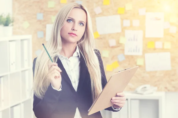 Imprenditrice al lavoro — Foto Stock