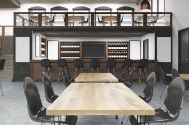 Kafede tablosunun yakın çekim