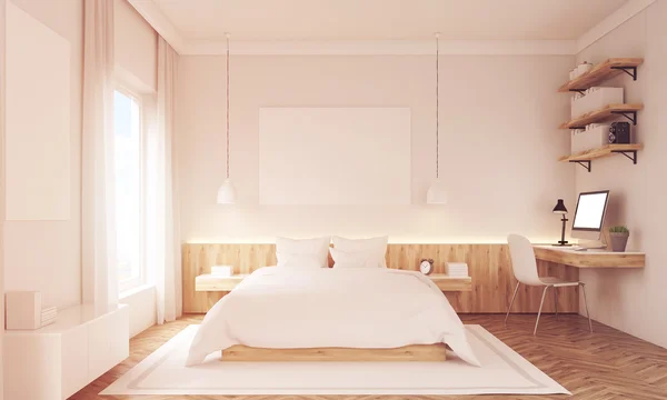 Две спальни с плакатами — стоковое фото