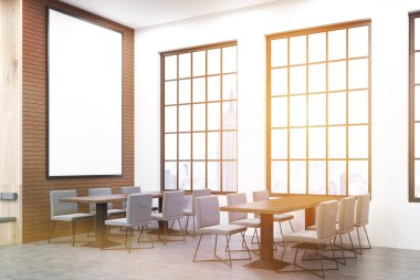 Güneşli New York kafe iç