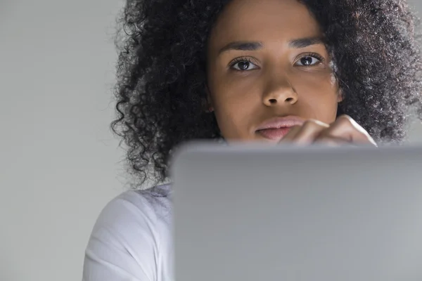 Centered cute office employee — Stock Photo, Image