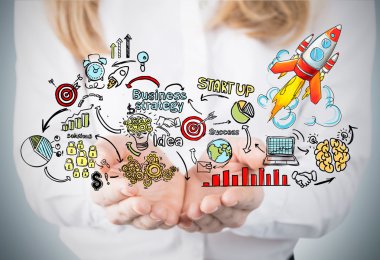 Kadının el ve başlangıç kroki