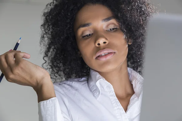 Creative cute office employee — Stock Photo, Image