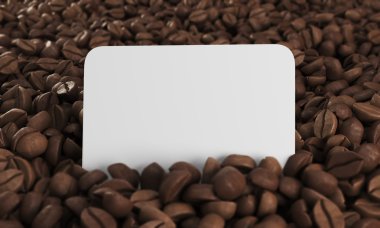 Kartvizit kahve çekirdekleri içinde