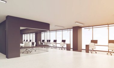 Ofis dekorasyon, tonlu kara unsurları ile