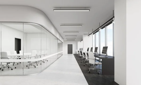Oficina con sala de conferencias esquinas redondeadas — Foto de Stock
