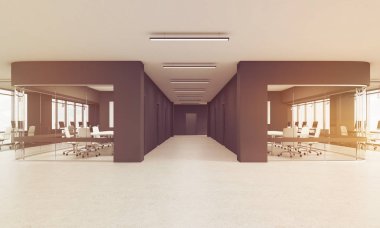 Office, koridorda yakınındaki iki toplantı salonu tonda