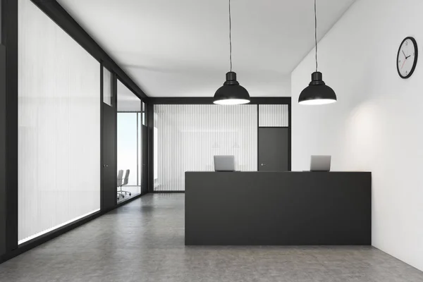 Office lobi Resepsiyon sayacı ile — Stok fotoğraf