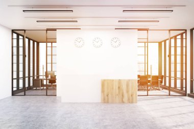 Üç saatler ve bir Resepsiyon salonu tonda