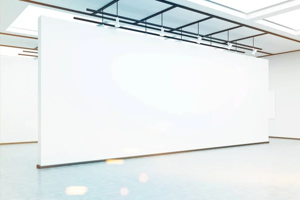 Empty exhibition hall wall, toned — Stock Photo, Image