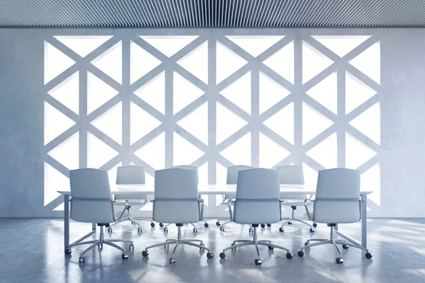 Sala de conferencias: patrón de ventana triangular — Foto de Stock