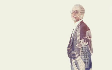 Afrika adam cebinde el ile yan görünüm