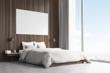 Bir Çift Kişilik Yatak yan görünüm