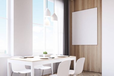 Sandalyeler, ahşap ile tablonun kapat