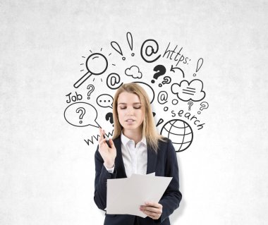 Belgeler ve Internet arama kroki kadın ile