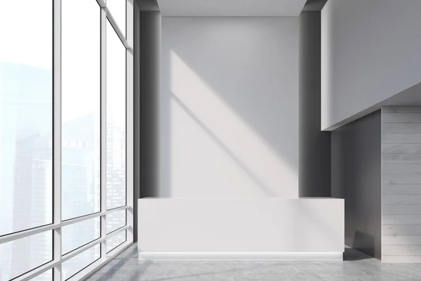 Reception counter and big window — Stock Photo, Image