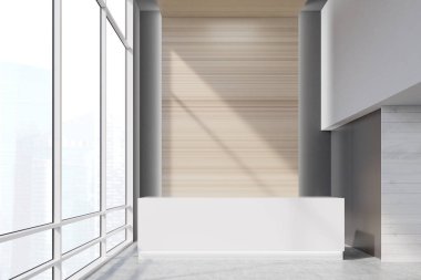 Resepsiyon Masası ve büyük pencere