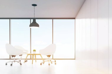 Sandalye ve bir fincan kahve ile Oda,