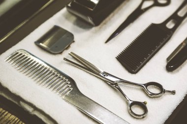 Tıraş takımı yakın çekim