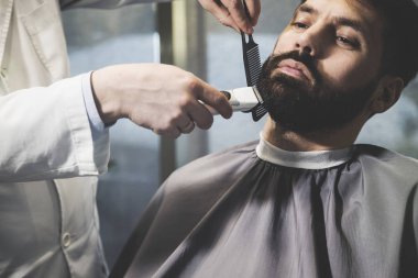 kesilmiş businessmans sakal.