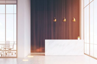 Beyaz Resepsiyon ve açık ofis