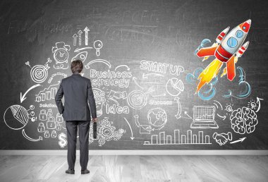 Kroki ve roket başlatma bakıyorsun adam