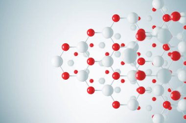 Atom kılavuz gri duvara