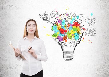 Yaratıcı iş fikirleri kavramı