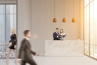 İnsanlar mermer Resepsiyon