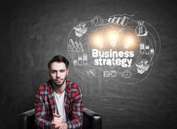 Концепция бизнес-стратегии — стоковое фото