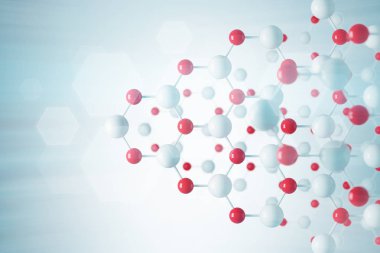 Atom kılavuz tonda gri duvara