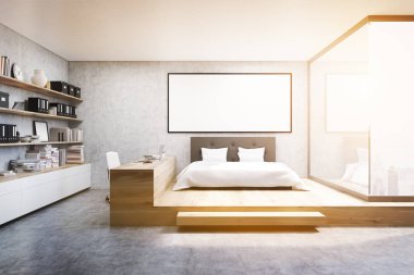 Yatak Odası, ev ofis tonda önden görünümü