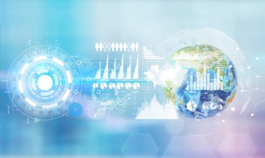 Küre, grafiklerini ve verilerini, ofis