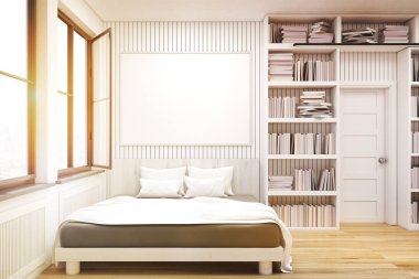 Tonda yataklar, ev Kütüphane