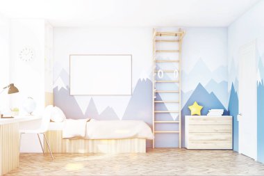 Çocuk odası tablo, tonda ile önden görünümü.