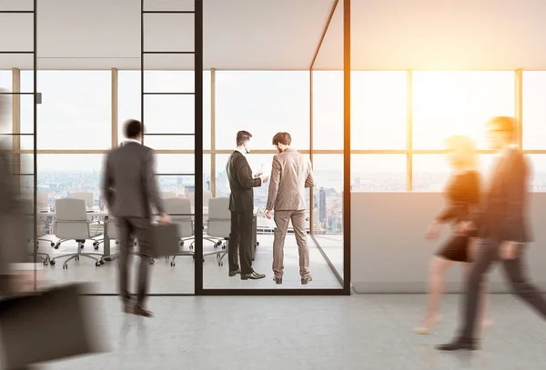 Rear view of people in conference room — Stock Photo, Image