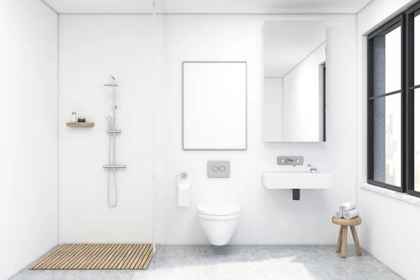 Łazienka z prysznicem — Zdjęcie stockowe