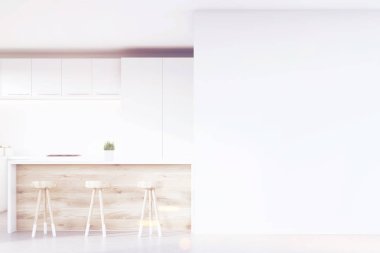 Mutfak bar ve tabureler, yanar, tonda yakın